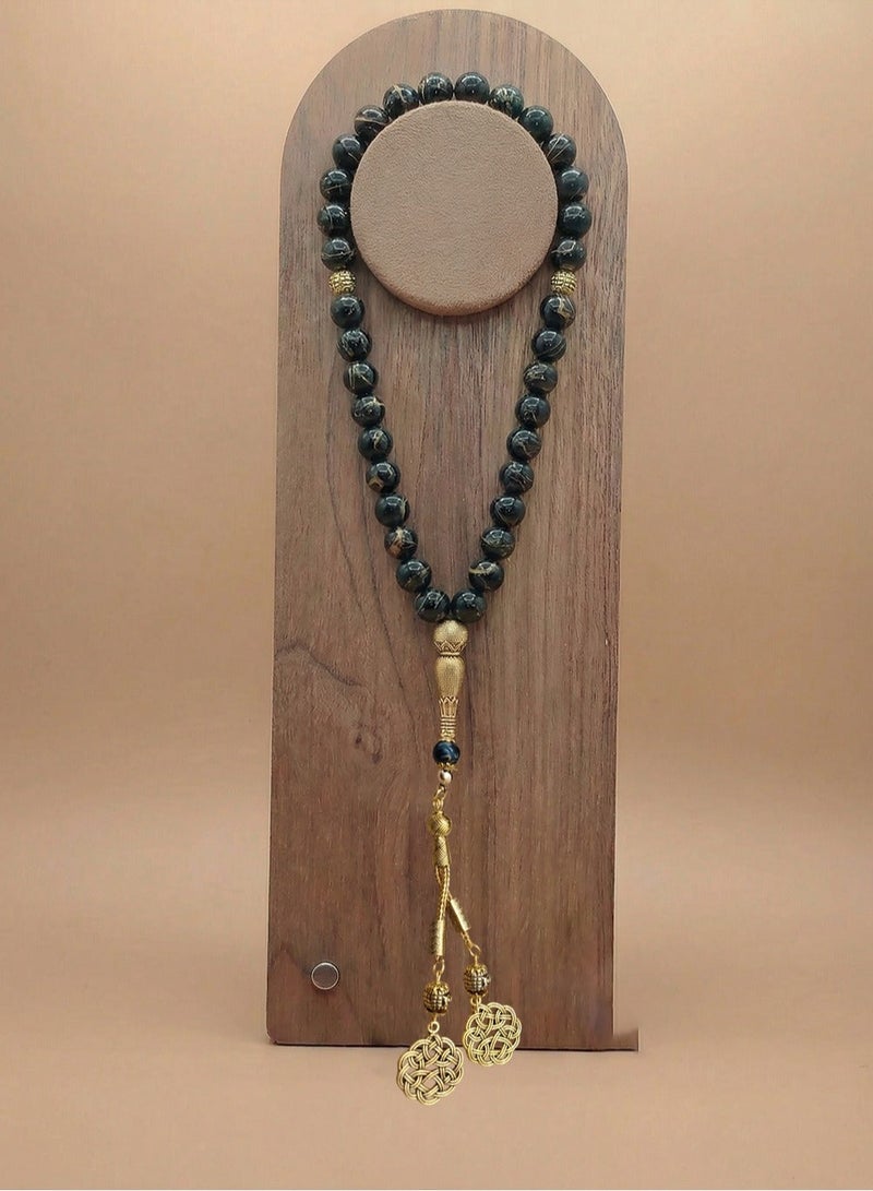 عام 33 خرزات صلاة زجاجية/ تسبيح/ 10 مم - Image 2